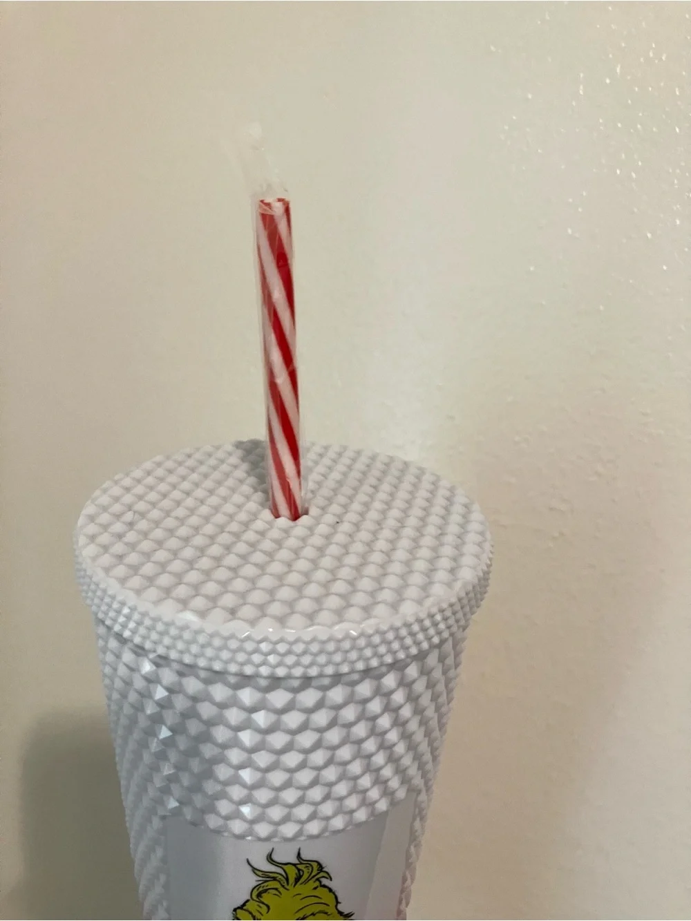 Grinch studded tumbler